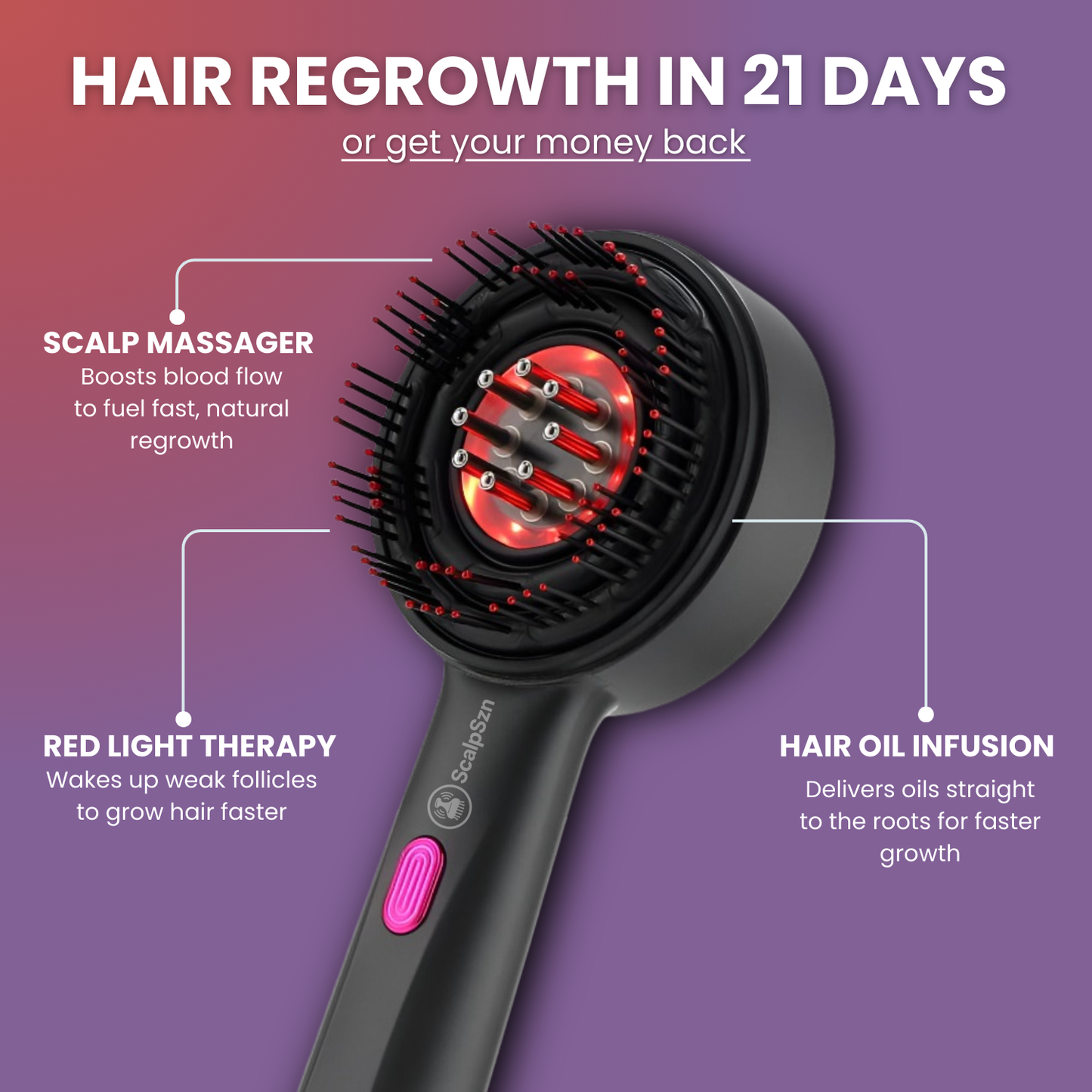 ScalpSZN™ Revive Massager – Red Light Scalp Therapy